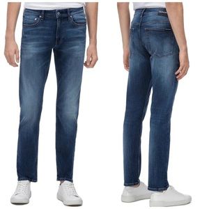 Calvin Klein Boston Blue/Black Men’s Slim Jeans CKJ 026 Size 36x32.